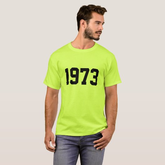 Jaar 1973 t-shirt (Voorkant volledig)