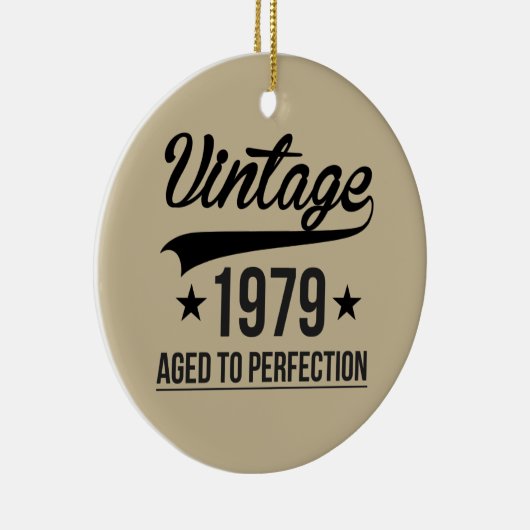  jaar 1979 tot perfecte keramisch ornament (Rechts)