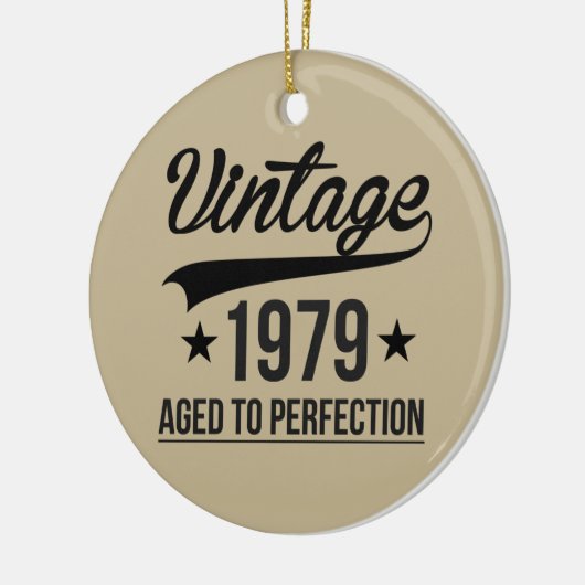 jaar 1979 tot perfecte keramisch ornament (Links)