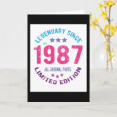  jaar 1987 kaart (Gele Bloem)