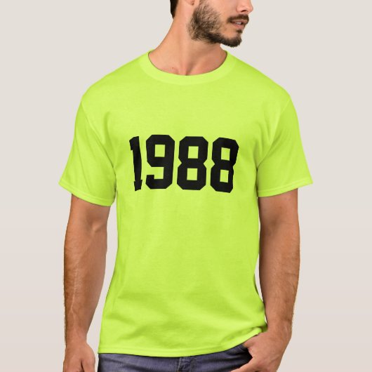 Jaar 1988 t-shirt (Voorkant)