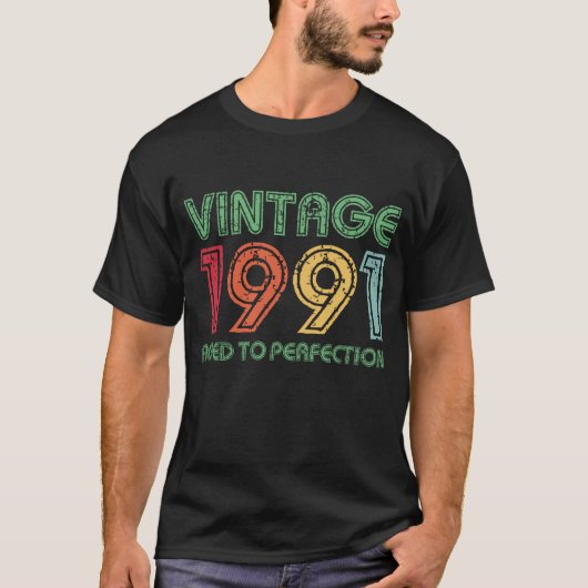 jaar 1991 tot 30ste geboorte-cadeau t-shirt (Voorkant)