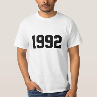 Jaar 1992 t-shirt