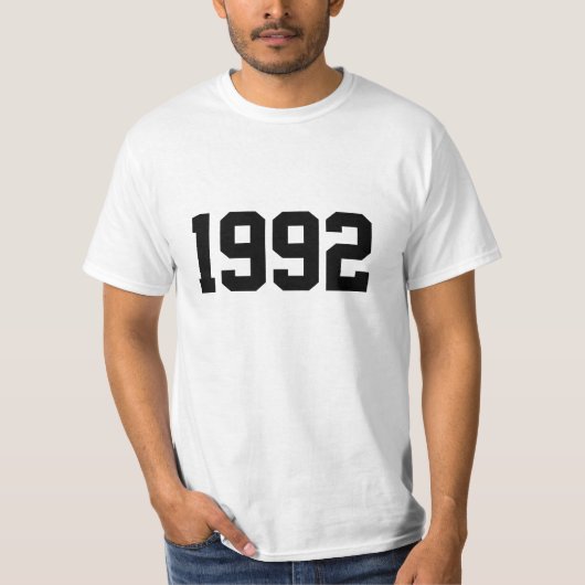 Jaar 1992 t-shirt (Voorkant)