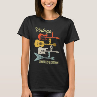  jaar 1993, gitaar 29e verjaardag t-shirt