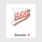 jaar 1995 Koel Partij Birthday Retro 1995 Sticker (Vel)