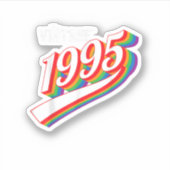  jaar 1995 Koel Partij Birthday Retro 1995 Sticker (Voorkant)
