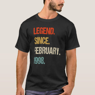  jaar 1998 25ste verjaardag 25 jaar oud 2 t-shirt