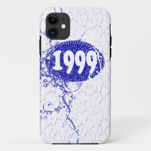 jaar 1999 (blauw, wit) Case-Mate iPhone case (Achterkant)