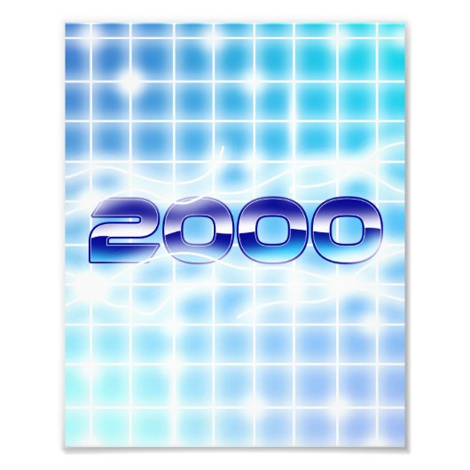 Jaar 2000 grafiek foto afdruk (Voorkant)