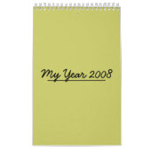Jaar 2008 kalender (Hoes)