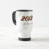 JAAR 2012 TOT CELEBRATE TRAVEL MUG REISBEKER (Voorkant links)