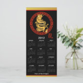 jaar 2012 van de Draak-bladwijzer (Staand voorkant)