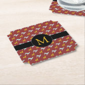 Jaar 2018 Zodiac Birthday Monogram Kies formulier Kartonnen Onderzetters (Gekanteld)