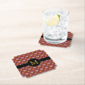 Jaar 2018 Zodiac Birthday Monogram Kies formulier Kartonnen Onderzetters (Insitu)