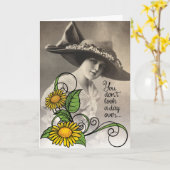  jaar 2020: Vrouw-Je ziet er verbluffend uit Kaart (Gele Bloem)