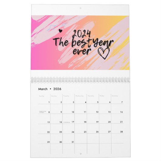 Jaar 2024 kalender (Mar 2026)