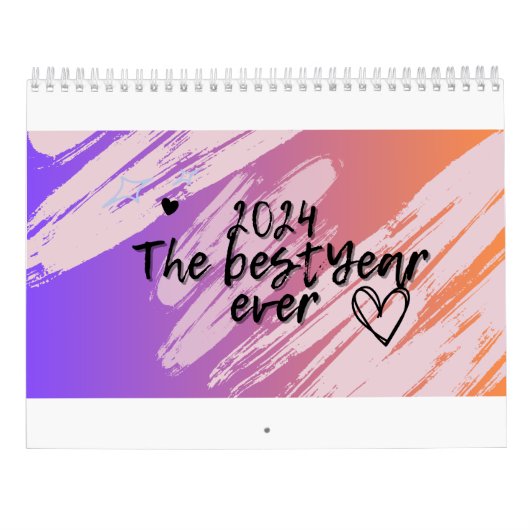 Jaar 2024 kalender (Achterkant)