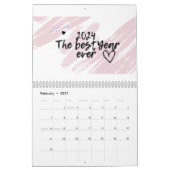 Jaar 2024 kalender (Feb 2027)