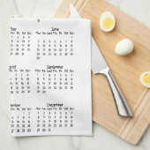 Jaar 2025 Fotokalender met Foliage Theedoek (Quarter Fold)