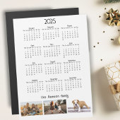 Jaar 2025 Kalender 3 Familie Foto Collage Magneet