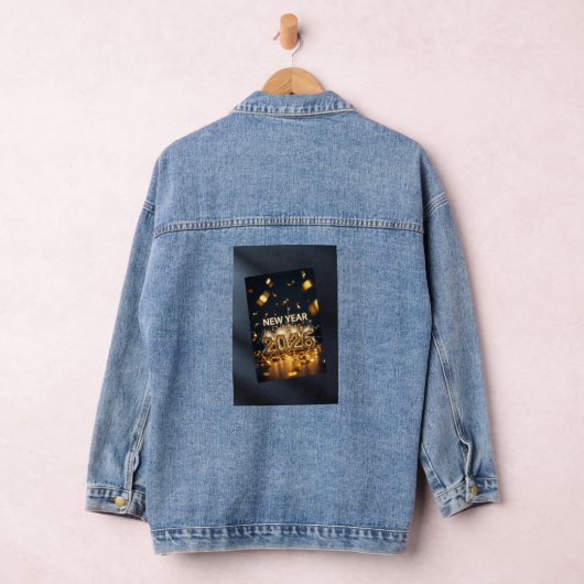 Jaar 2026 Denim Jas - Aangepaste Viering Jacket (Hangar)