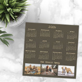 Jaar 2026 Kalender 3 Familie Foto Collage Magneet