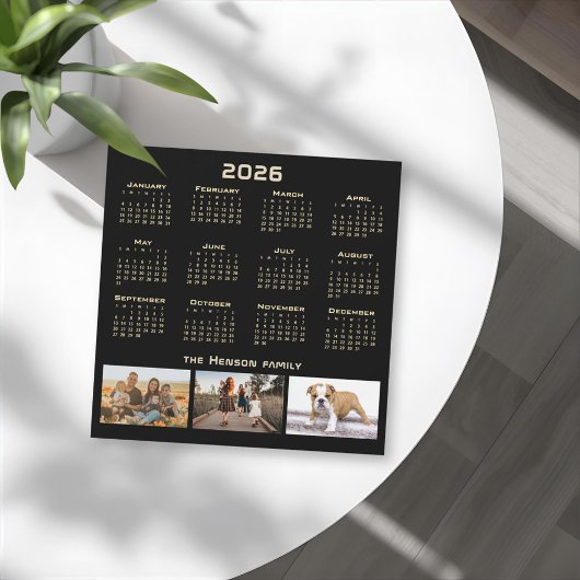 Jaar 2026 Kalender 3 Familiefotocollage