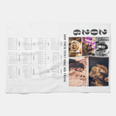 Jaar 2026 Kalender 5 Foto Collage Keuken Handdoek (Horizontaal)
