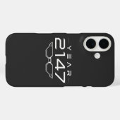 JAAR 2147 Cyberpunk Sci-Fi Retro Ruimte Case-Mate iPhone Case (Achterkant (horizontaal))