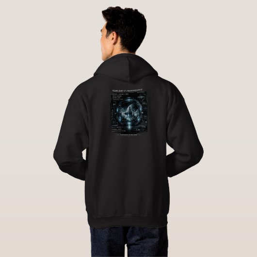 JAAR 2147 Cyberpunk Sci-Fi Retro Ruimte Hoodie (Achterkant volledig)