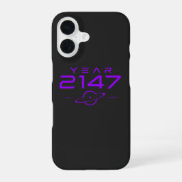 Jaar 2147 Futuristische Cyberpunk Sciencefiction iPhone 16 Hoesje