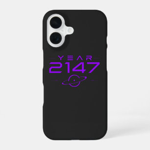 Jaar 2147 Futuristische Cyberpunk Sciencefiction iPhone 16 Hoesje
