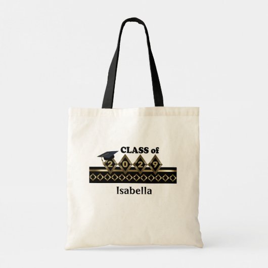 Jaar afstuderen - Klasse van Tote Bag (Achterkant)