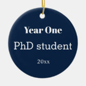 Jaar doctoraatsstudent keramisch ornament (Voorkant)