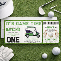 Jaar Down Golf Ticket 1e verjaardag