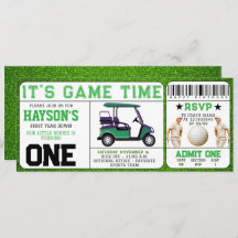 Jaar Down Golf Ticket 1e verjaardag