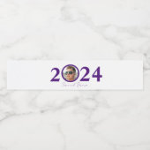 Jaar Foto Afstuderen Waterfles Etiket (Enkel label)