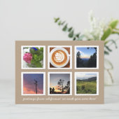  jaar fotocollage in Review Feestdagenkaart (Staand voorkant)