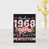 Jaar In 58 Oud 1968 Bloem 58ste Kaart (Gele Bloem)