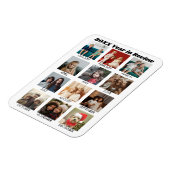 Jaar in de Review - 12 Fotocollage - Kalender Magneet (Linkerzijde)