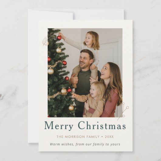 Jaar in de Review Kerst Wat een jaar vakantie Kaart (Voorkant)