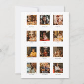 Jaar in de Review Kerstkrant 13 foto's Feestdagenkaart (Achterkant)