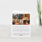 Jaar in de Review Kerstkrant 6 foto's gevouwen Kaart (Achterkant)