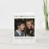 Jaar in de Review Kerstkrant 6 foto's gevouwen Kaart (Voorkant)