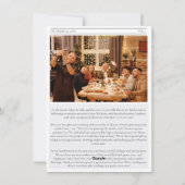 Jaar in de Review Kerstkrant Familiefoto Feestdagenkaart (Achterkant)