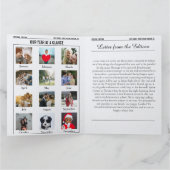 Jaar in de Review Kerstkrant groot formaat Kaart (Binnen)