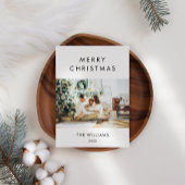 Jaar in de Review Modern Christmas Foto Feestdagenkaart