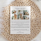 Jaar in de Review Modern Christmas Foto Feestdagenkaart