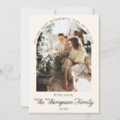 Jaar in de Review Wat een jaar Foto Christmas Coll Feestdagenkaart (Voorkant)